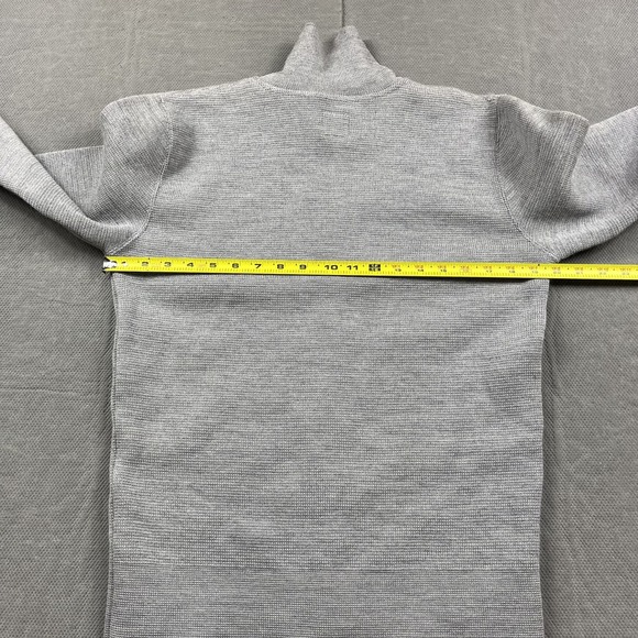 Arpenteur‎ Sweater Mens Small Gray Mock Neck Pullover 100% Wool Made in France - Picture 7 of 12